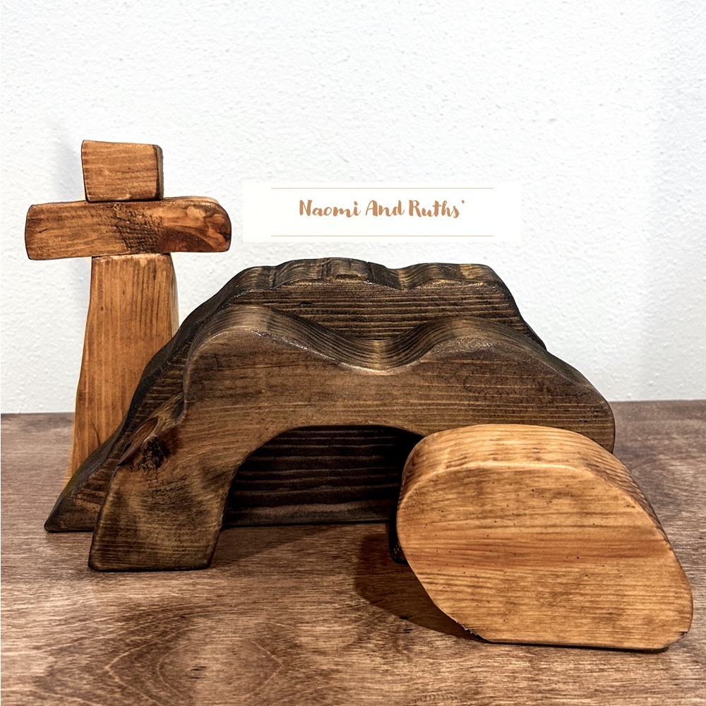 COPY - Handmade Wooden Easter Scene